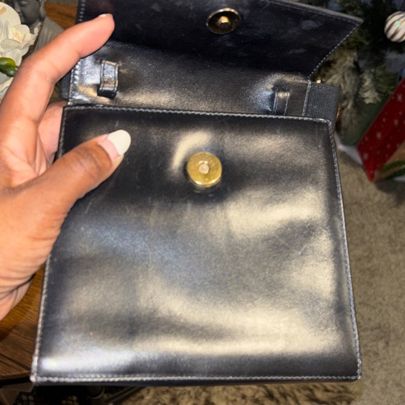 Vintage Salvatore Ferragamo Black Leather Mini Bag - Picture 5 of 10